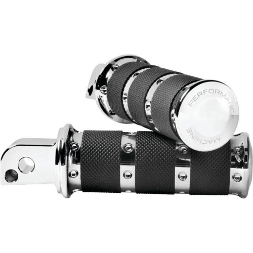 PartzBiz HD: 4407550-Performance Machine Chrome XLS Rear Footpegs Harley Milwaukee 8 Softail 18-20