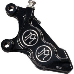 PartzBiz HD PM0052-2424-BM - Performance Machine Contrast 4 Piston Front Right Caliper Harley M8 FL FX 17-Up ABS electra road street glide king cnc fat boy bob low rider heritage 0052-2424-BM PartzBiz HD PM0052-2424-BM - Performance Machine Contrast 4 Piston Front Right Caliper Harley M8 FL FX 17-Up ABS electra road street glide king cnc fat boy bob low rider heritage 0052-2424-BM