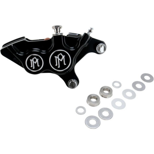 PartzBiz HD: 4407524-Performance Machine Contrast Cut คาลิปเปอร์ด้านขวาสีดำสำหรับ Harley 2000-up 11.5 | 0053-2920-BM