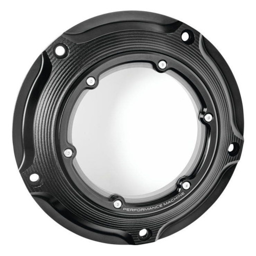 PartzBiz HD: 4407505-Performance Machine Derby Covers Black Ops Vision Harley Touring 16-20