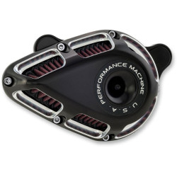 PartzBiz HD PM0206-2140-BM - Performance Machine Jet Air Cleaner Contrast Cut Harley Milwaukee Eight 17-Up PartzBiz HD PM0206-2140-BM - Performance Machine Jet Air Cleaner Contrast Cut Harley Milwaukee Eight 17-Up
