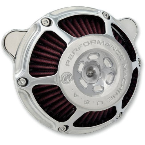 PartzBiz HD: 4407467-Performance Machine Max HP เครื่องฟอกอากาศ Chrome Harley Milwaukee Eight 17-Up