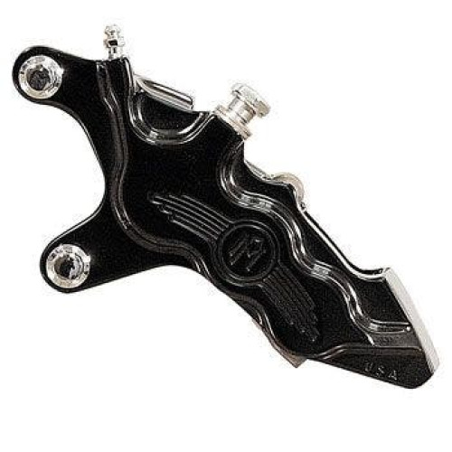PartzBiz HD: 4407456-Performance Machine PM Black 6 ลูกสูบ 13 ” คาลิปเปอร์หน้าซ้าย 00-20 Harley