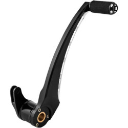 PartzBiz HD PM0032-1087-BM - Performance Machine PM Black Contrast Cut Apex Brake Lever Harley 08-13 FLH/T | 0032-1087-BM