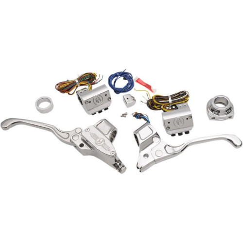 PartzBiz HD: 4407411-Performance Machine PM Chrome 9/16 Handlebar Controls Cable Clutch 3 Button | 0062-4019-CH