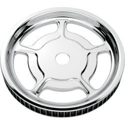 PartzBiz HD PM0093-7268UNVL-CH - Performance Machine PM Chrome Universal 68t รอกสายพานเบาะหลัง Harley | 0093-7268UNVL-CH
