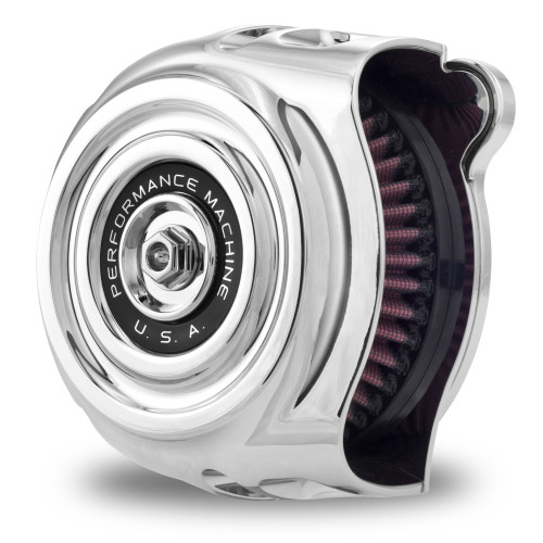 PartzBiz HD: 4407356-Performance Machine PM Chrome Vintage Air Cleaner Indian Chieftain 15-17 | 0206-2133-CH PartzBiz HD: 4407356-Performance Machine PM Chrome Vintage Air Cleaner Indian Chieftain 15-17 | 0206-2133-CH