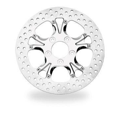 PartzBiz HD: 4407314-Performance Machine PM Gasser Luxe Gatlin Chrome Rear 11.5 ” Brake Rotor Harley | 0133-1523GATS-CH
