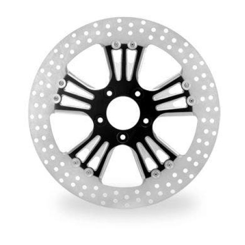 PartzBiz HD: 4407325-Performance Machine PM Icon Black Platinum Cut หน้า 13” Brake Rotor Harley | 0133-3015ICNS-BMP