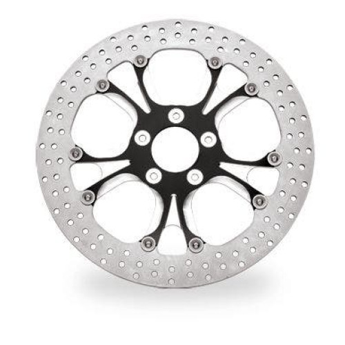 PartzBiz HD: 4407329-Performance Machine PM Luxe Gatlin Black Platinum Cut หน้า 13” Brake Rotor | 0133-3015GATS-BMP