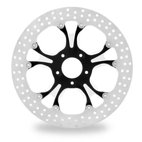 PartzBiz HD: 4407294-Performance Machine PM Recon Black Platinum Cut หน้า 13 ” Brake Rotor Harley | 0133-3015RECS-BMP