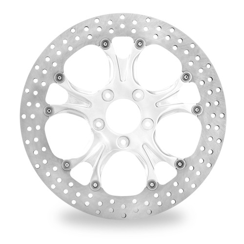 PartzBiz HD: 4407295-Performance Machine PM Recon ขัดเงาหน้า 13 ” Brake Rotor Harley 00-16 | 0133-3015รค
