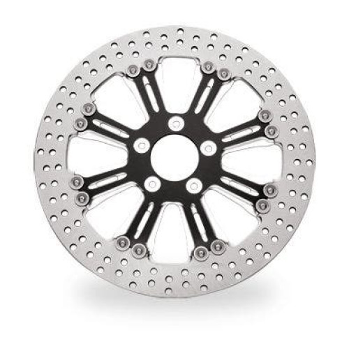 PartzBiz HD: 4407311-Performance Machine PM Riviera Black Platinum Cut Front 13" Brake Rotor Harley | 0133-3015RIVS-BMP