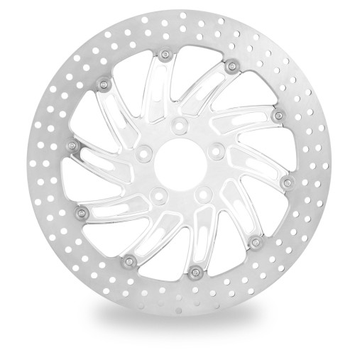 PartzBiz HD: 4407255-Performance Machine PM Supra ขัดเงาด้านขวา 13 ” Front Brake Rotor Harley | 0133-3015SUPRS