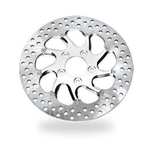 PartzBiz HD: 4407257-Performance Machine PM Torque Chrome 11.5 Left Front Brake Rotor Harley 00-up | 0133-1522TORLS-CH