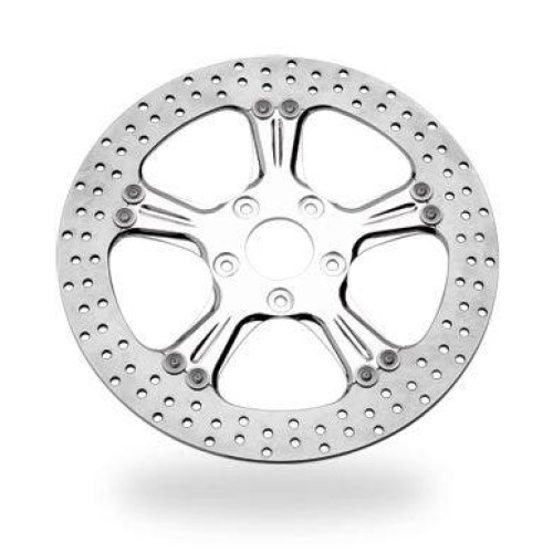 PartzBiz HD: 4407232-Performance Machine PM Wrath หน้าขัดเงา 13 ” Brake Rotor Harley 00-15 | 0133-3015WRAS