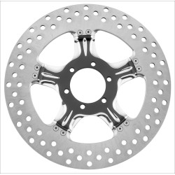 PartzBiz HD PM0133-1802WRAS-BMP - Performance Machine Wrath Black Platinum Cut 11.8 Right Rear Brake Rotor Harley | 0133-1802WRAS-BMP
