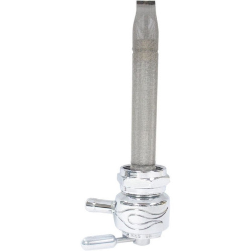 PartzBiz HD: 4407167-Pingel 1311-CF Power Flo Flamed Chrome Round 90 Deg Forward 22mm Petcock Harley | 1311-CF PartzBiz HD: 4407167-Pingel 1311-CF Power Flo Flamed Chrome Round 90 Deg Forward 22mm Petcock Harley | 1311-CF