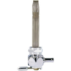 PartzBiz HD TR497685 - Pingel 4311-CD Power Flo Diamond Chrome HEX 90 Deg Backward 22mm Petcock Harley | 4311-CD