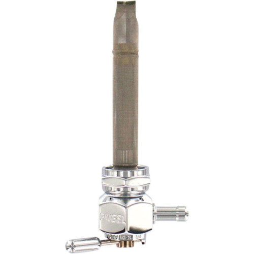PartzBiz HD: 4407176-Pingel 4311-CH Power Flo Smooth Chrome HEX 90 Deg Backward 22mm Petcock Harley | 4311-CH