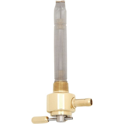 PartzBiz HD: 4407179-Pingel 6211-BR Power Flo Old School Brass RND 180 Deg Inward NPT Petcock Harley | 6211-BR