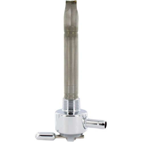 PartzBiz HD: 4407182-Pingel 6211-CR 3/8 NPT Smooth Round CHR Power-FLO Fuel Valve Petcock 180 Inward | 6211-CR