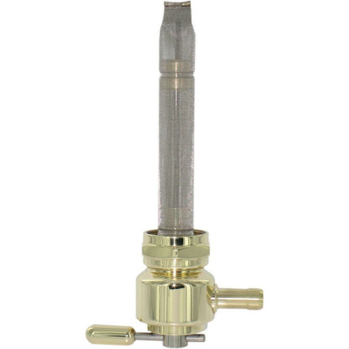 PartzBiz HD: 4407145-Pingel 6311-BR Power Flo Old School Brass RND 180 Deg Inward 22mm Petcock Harley | 6311-BR