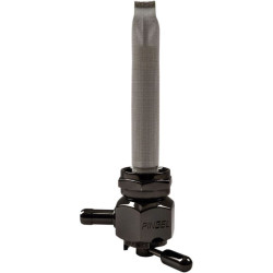 PartzBiz HD DS07050116 - Pingel 6311-CHBLK Power Flo Smooth Black Chrome HEX 180 Deg Inward 22mm Petcock | 6311-CHBLK