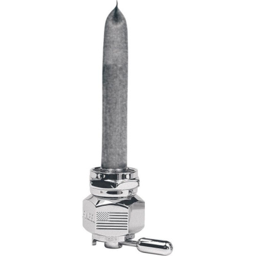 PartzBiz HD: 4407153-Pingel 6311-CHL Power Flo Flag HEX Chrome 180 Deg Inward 22mm Petcock Harley | 6311-CHL