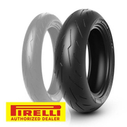 PartzBiz HD DS03021563 - Pirelli Diablo Rosso IV 180/55ZR17 73W ยางหลัง Radial BlackWall 3979300