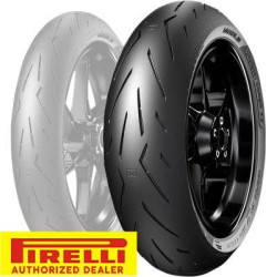 PartzBiz HD DS03021215 - Pirelli Rosso Corsa II 200/55ZR17 78W Radial Rear Motorcycle Blackwall Tyre | ยางนอก 2907500
