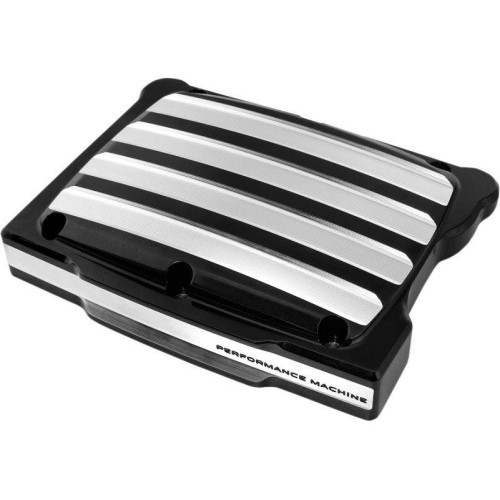 PartzBiz HD: 4407069-Performance Machine Black Contrast Cut Drive Rocker Box Cover Harley Twin Cam | 0177-2037-BM