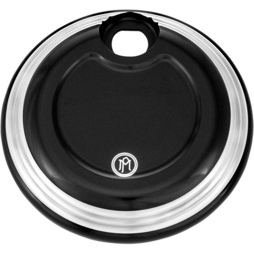 PartzBiz HD: 4407073-Performance Machine PM  Black Contrast Cut Merc Fuel Door for Harley FLH/FLT 08-up