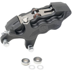 PartzBiz HD PM0051-2917-SMB - PM  Black Ops 6 Piston 13" Left Side Caliper 4 Harley Softail Dyna Touring FLH - 0051-2917-SMB