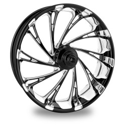 PartzBiz HD PM-REY-BMP - PM Contour Del Rey Contrast Cut Platinum  Wheels Package Set With Tires Harley  