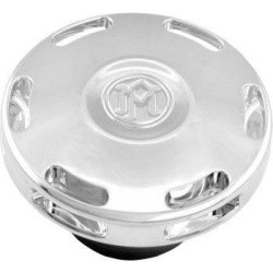 PartzBiz HD PM0210-2071APX-CH - PM Custom Gas Fuel Caps Apex Chrome for Harley L96-23 Big Twin; L96-22 XL | 0210-2071APX-CH