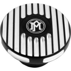 PartzBiz HD PM0210-2071GRL-BM - PM Custom Gas Fuel Caps Grill Contrast Cut for Harley L96-23 Big Twin; L96-22 XL | 0210-2071GRL-BM
