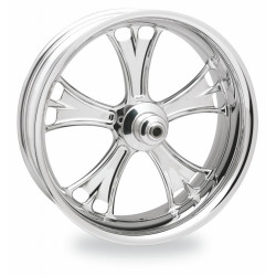 PartzBiz HD PM-GAS-CH - PM Gasser Chrome  Wheels Package Set With Tires Tires for Harley 