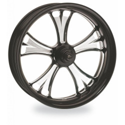 PartzBiz HD PM-GAS-BMP - PM Gasser Contrast Cut Platinum  Wheels Package Set With Tires Tires Harley  