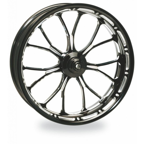 PartzBiz HD: 4406983-PM Heathen Contrast Cut Platinum  Wheels Package Set With Tires Tires Harley  