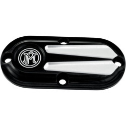 PartzBiz HD PM0177-2028-BM - Performance Machine Black Contrast Scallop Inspection Cover Harley Softail Dyna | 0177-2028-BM PartzBiz HD PM0177-2028-BM - Performance Machine Black Contrast Scallop Inspection Cover Harley Softail Dyna | 0177-2028-BM