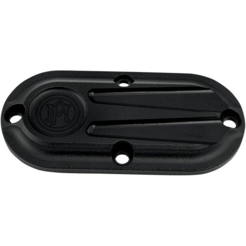 PartzBiz HD: 4406986-Performance Machine Black Ops ฝาครอบการตรวจสอบหอยเชลล์ Harley FLST/FXST FXDWG | 0177-2028-SMB