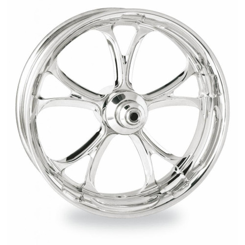 PartzBiz HD: 4406989-PM Luxe Chrome  Wheels Package Set With Tires Tires for Harley 