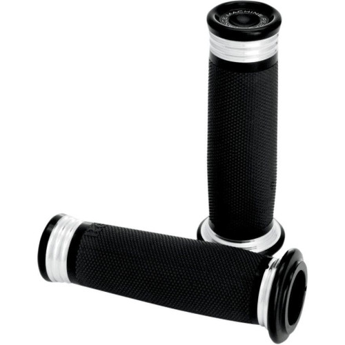PartzBiz HD: 4406991-Performance Machine PM ปลอกแฮนด์ Black Contrast Merc Harley Cable Throttle | 0063-2056-บีเอ็ม