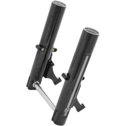 PartzBiz HD PM0208-2054-BM - PM Radial Caliper Black Contrast Dual Disc Lower Legs Sliders 00-07 FLH | เครื่องสมรรถนะ