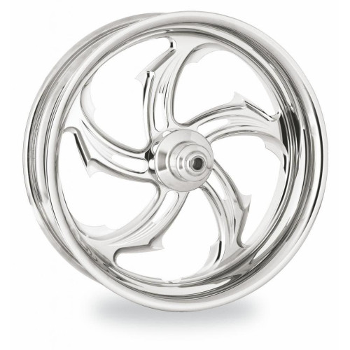 PartzBiz HD: 4406942-PM Rival Chrome  Wheels Package Set With Tires Tires for Harley 