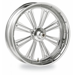 PartzBiz HD PM-RIV-CH - PM Riviera Chrome  Wheels Package Set With Tires Tires for Harley 