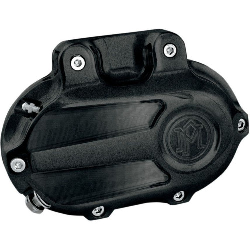 PartzBiz HD: 4406948-Performance Machine Scallop เกียร์ไฮดรอลิก 6 สปีด ฝาครอบด้านข้าง Black Ops | 0066-2023-SMB