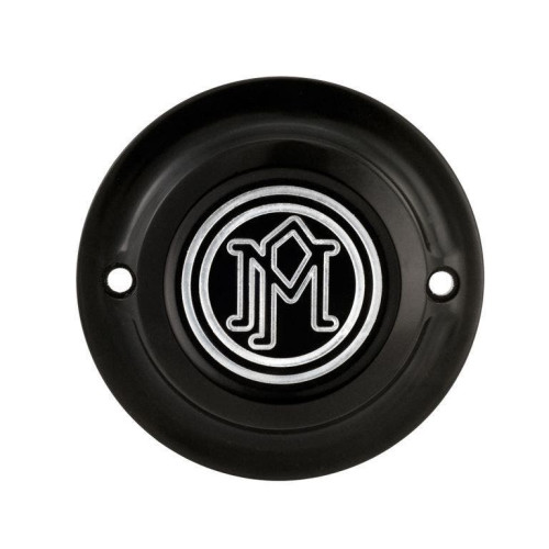 PartzBiz HD: 4406916-Performance Machine Black Contrast Cut Scallop Ignition Covers Harley Big Twin & XL | 0177-2030-BM