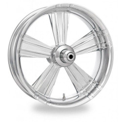 PartzBiz HD PM-SHK-CH - PM Shock Chrome  Wheels Package Set With Tires Tires for Harley 